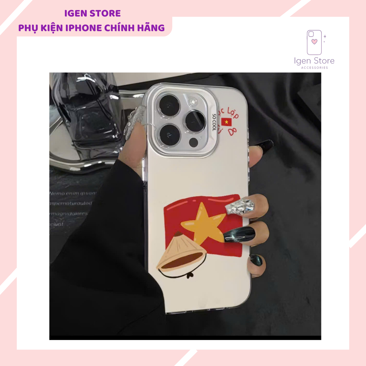Ốp Lưng iPhone Họa Tiết Lá Cờ Việt Nam