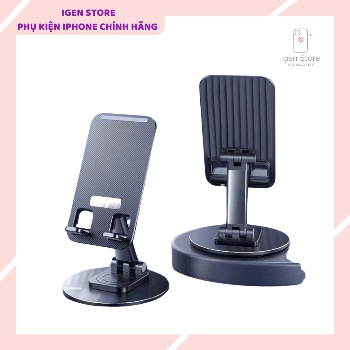 gia-do-dien-thoai-de-ban-xoay-360 Giá Đỡ Điện Thoại Để Bàn Xoay 360°